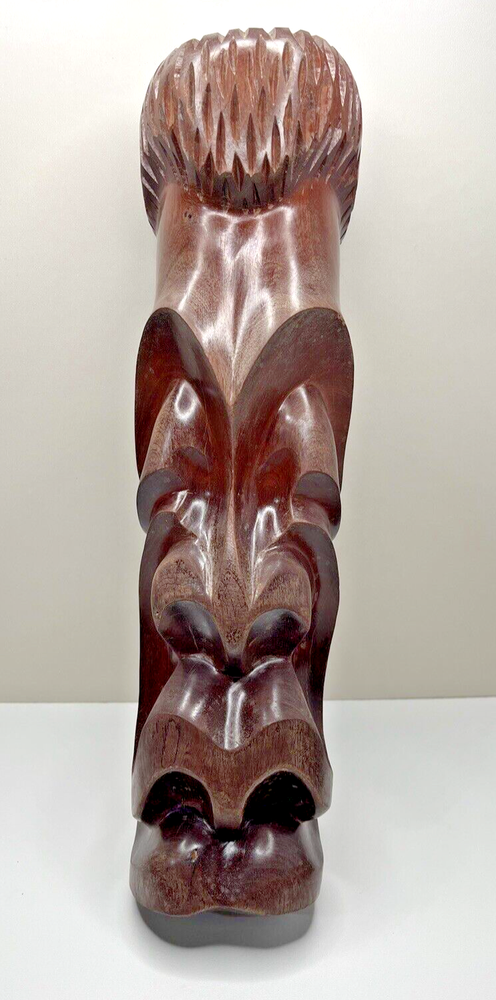 Hand-carved Wooden Head Sculpture, Wooden Figure Decor, Cultural Art Statue