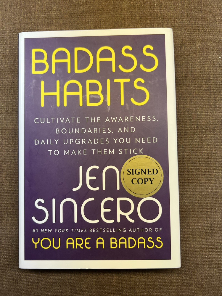 Badass Habits By Jen Sincero Signed Book 2020 Hardcover First Edition