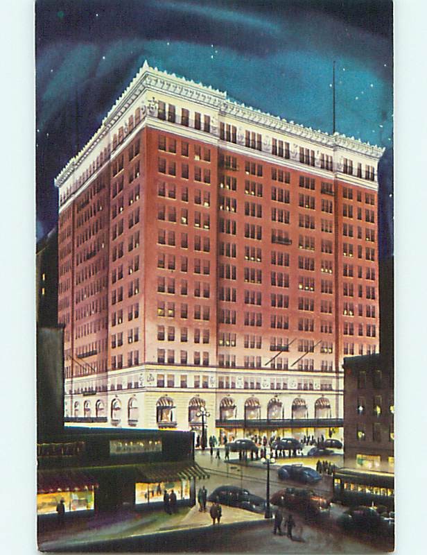 Unused 1950's OLD CARS & TUTWILER HOTEL Birmingham Alabama AL 60.000 cards q5938