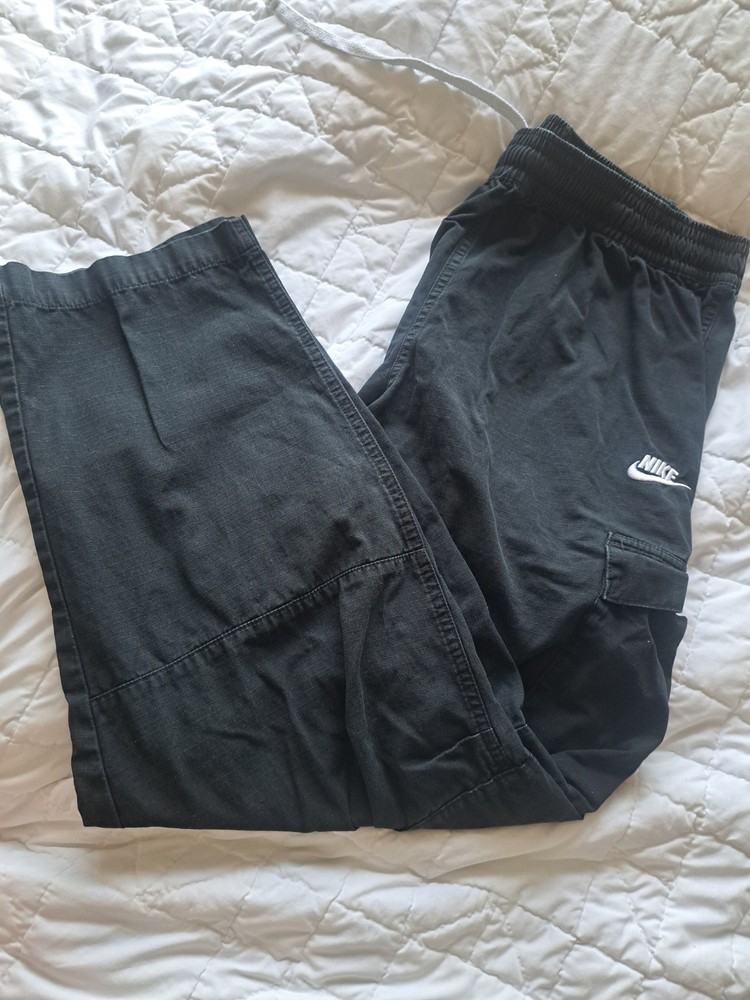 Nike Ripstop Cargo Pants Woven Black Size Medium