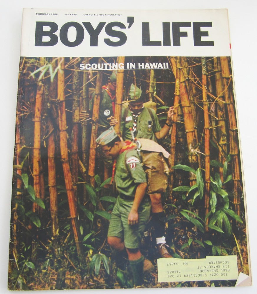 Boys Life Magazine 1966 February Fine+ Grade Vintage 1960s Coke Ad On Back NICE!
