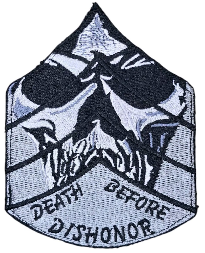 Death Before Dishonor Skull ACU Tactical Military Hook and Loop Morale Patch