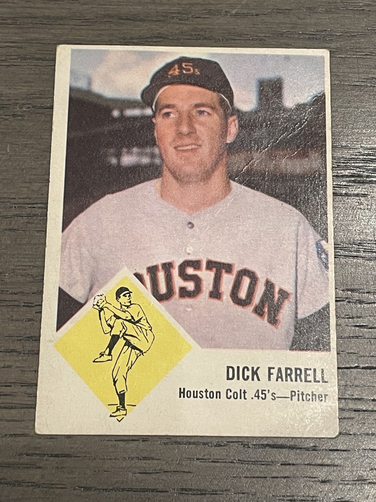 1963 Fleer Dick Farrell #38 Houston Colt .45s