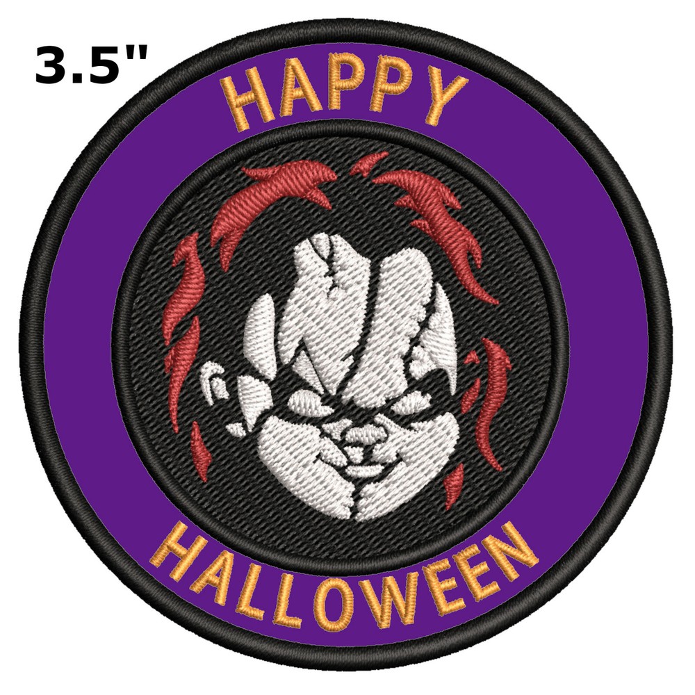 Chucky Doll Patch Embroidered iron-on Applique Costume Classic Scary Movie