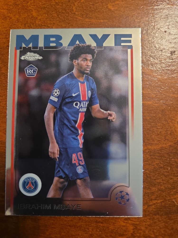 2024-25 Topps Chrome UEFA Club Competitions - #15 Ibrahim Mbaye (RC)