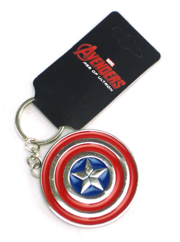 Captain America Keychain Avengers Age Of Ultron Keyring Shield Marvel Comics New
