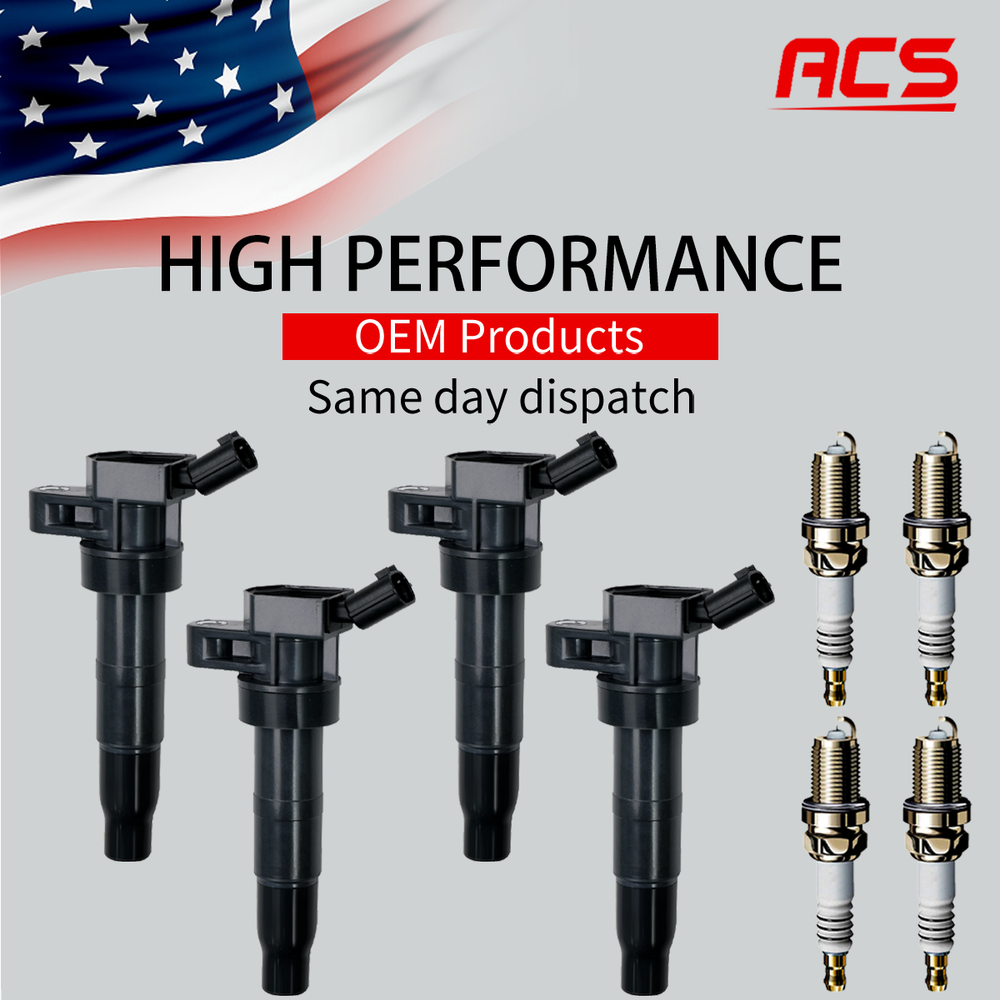 4X OEM Ignition Coil & Iridium Spark Plugs for Hyundai Kia Optima 2.4L UF611