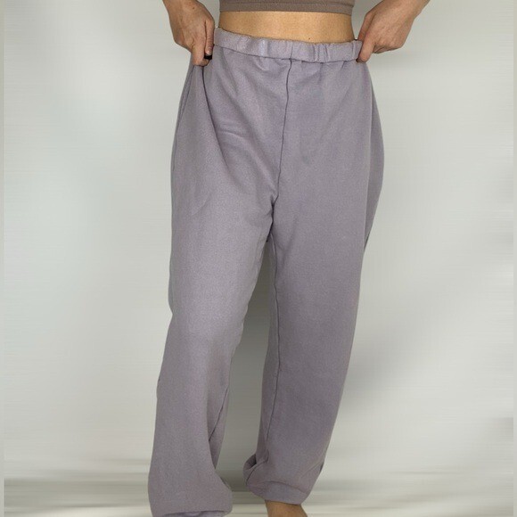 ATELIER DELPHINE Rolled Over Sweatpants 100% Organic Cotton Heavyweight Fleece