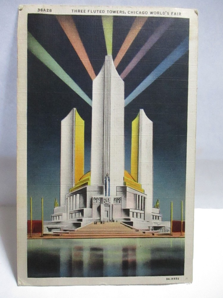1934 Chicago Worlds Fair Postcard 