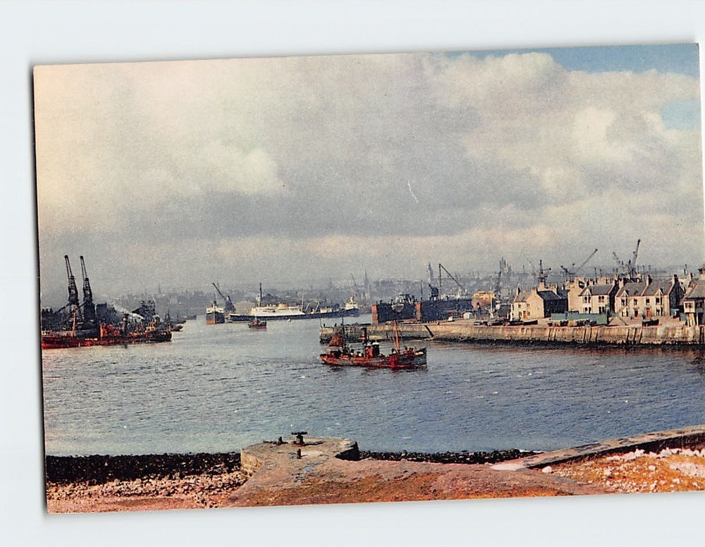 Postcard The Harbour Aberdeen Scotland