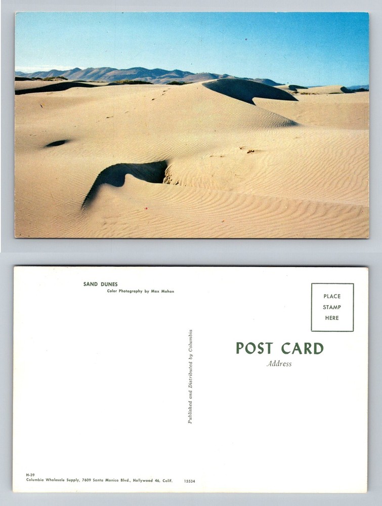 Pismo Beach, CA-California, Sand Dunes Coastal Desert Landscape Vintage Postcard