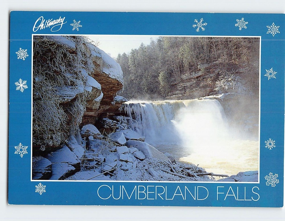 Postcard Wintertime at Cumberland Falls State Park Kentucky USA