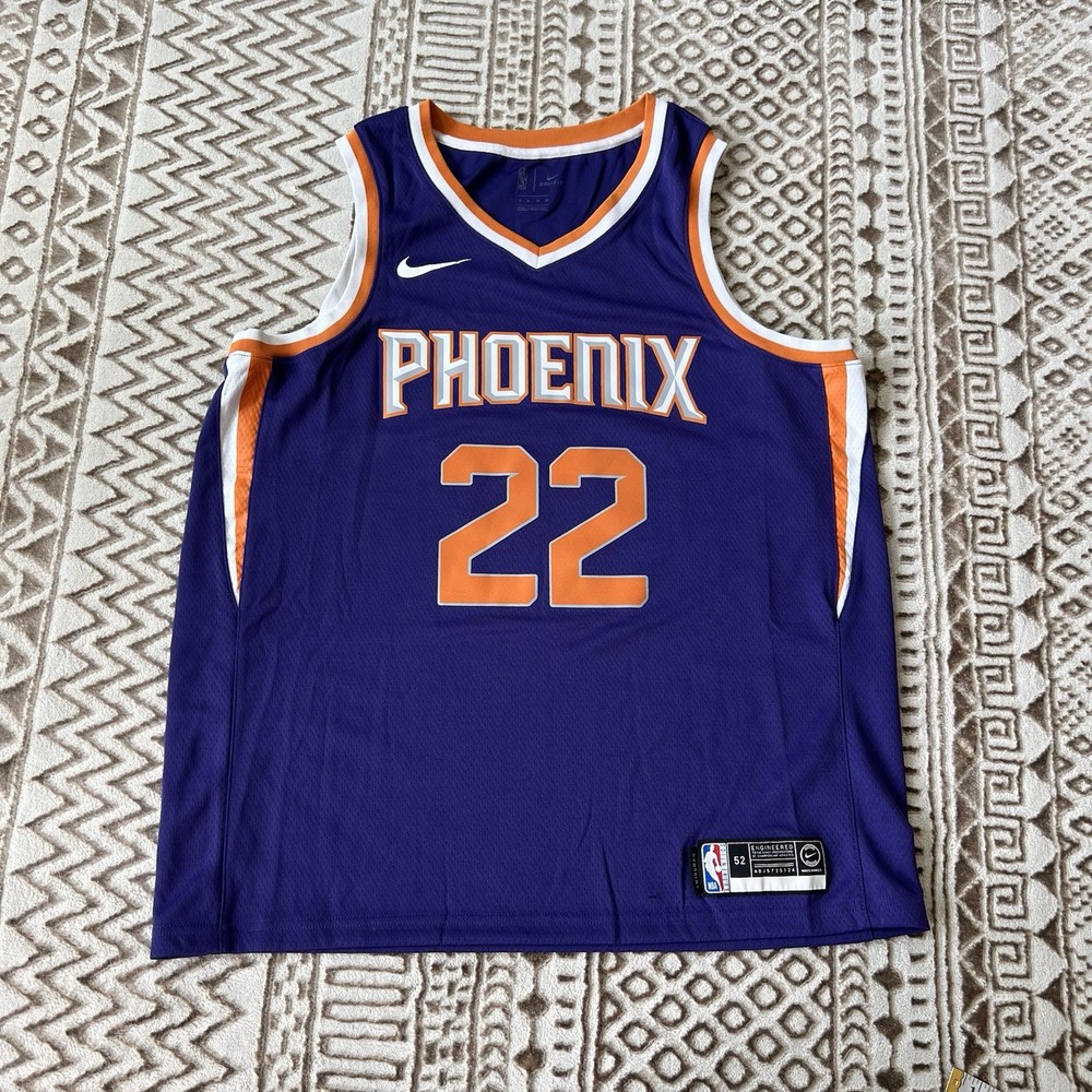 Nike Authentic Deandre Ayton 22 Phoenix Suns Dri Fit NBA Swingman Jersey size 52