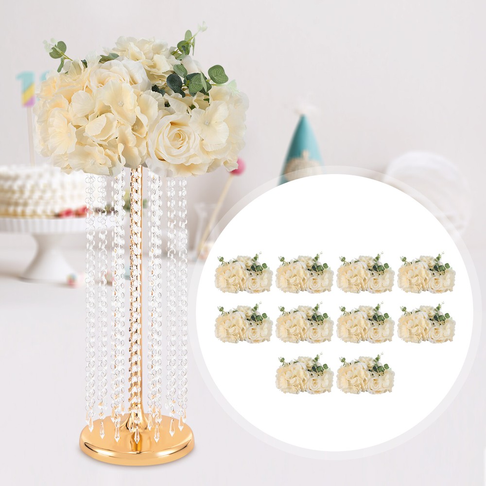Wedding Flower Balls For Centerpieces 10Pcs Artificial Flower Ball Arrangement