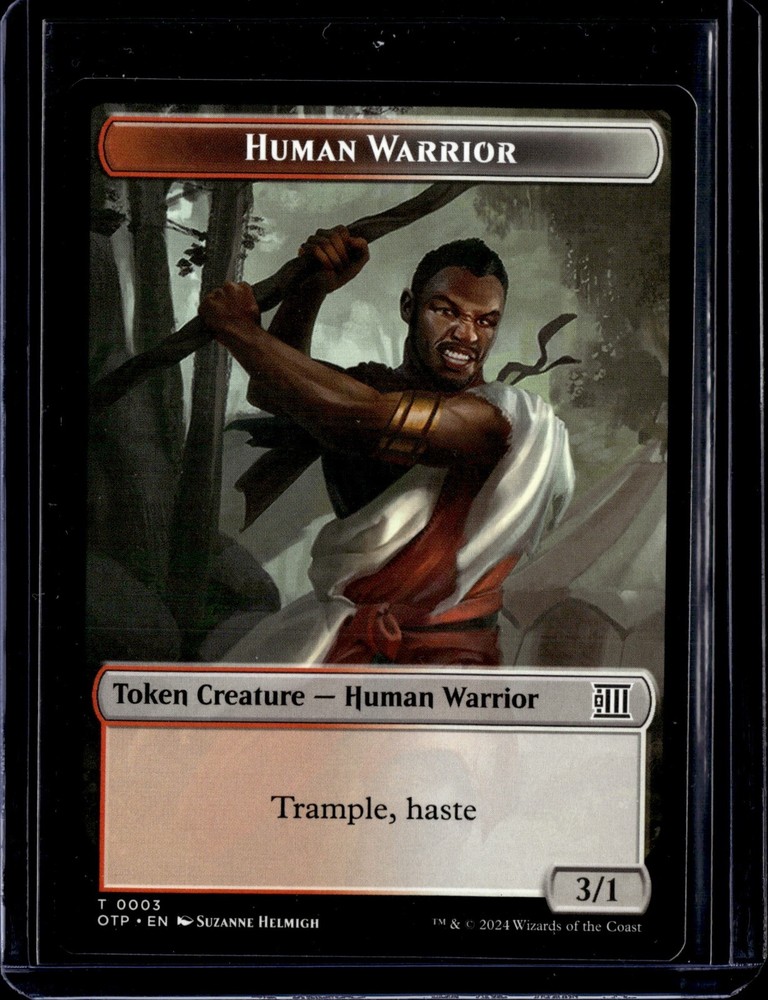 Human Warrior / Plot - Token - OTJ - NM - MTG Magic the Gathering