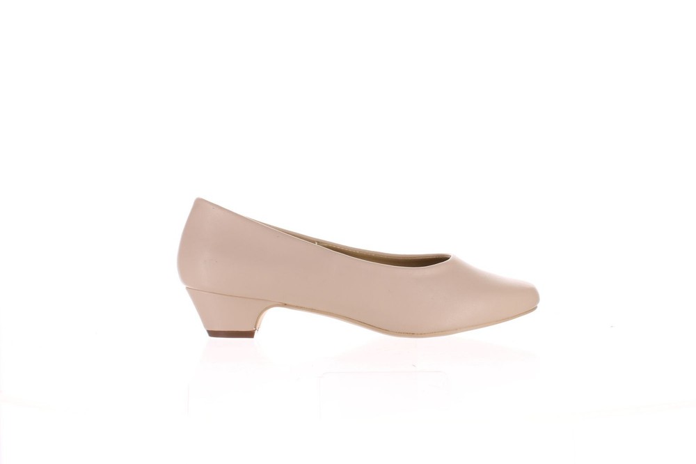 Vepose Women's Size 9.5 Tan Leather Heeled Pumps for Work or Dress