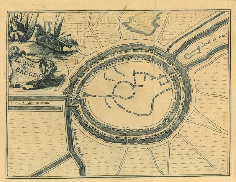 City map of Bruges