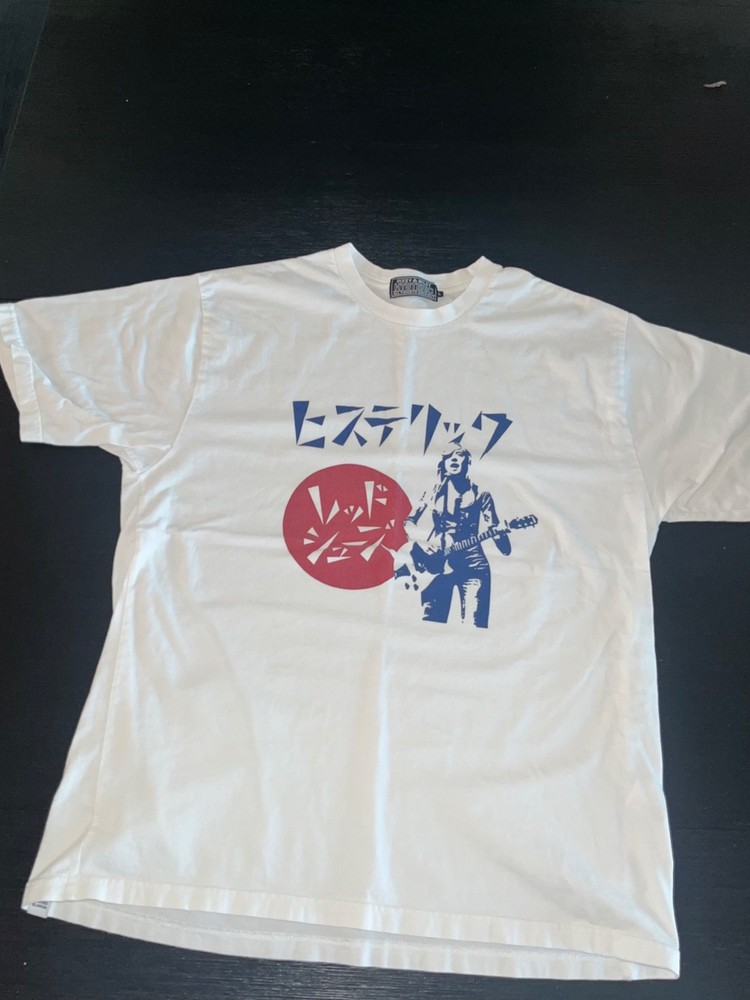 Vintage Hysteric Glamour Guitar Girl T-Shirt Size Large
