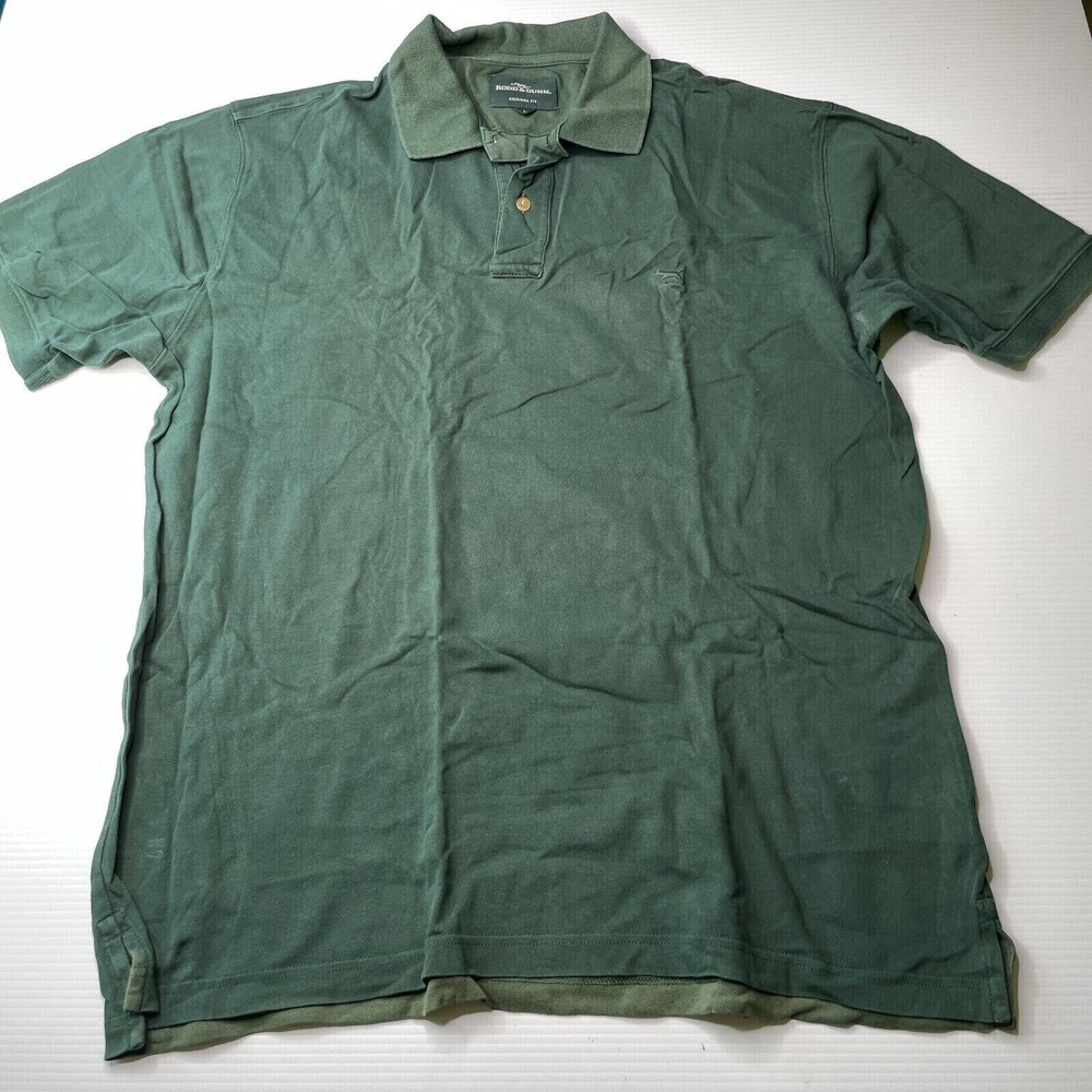 Rodd & Gunn Men's Green Logo Polo Shirt Size L Casual Summer Fashion Fit