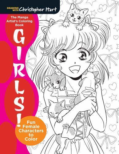 The Manga Artist's Coloring Book: Girls!: Fun Female Characters to Color (Paperb