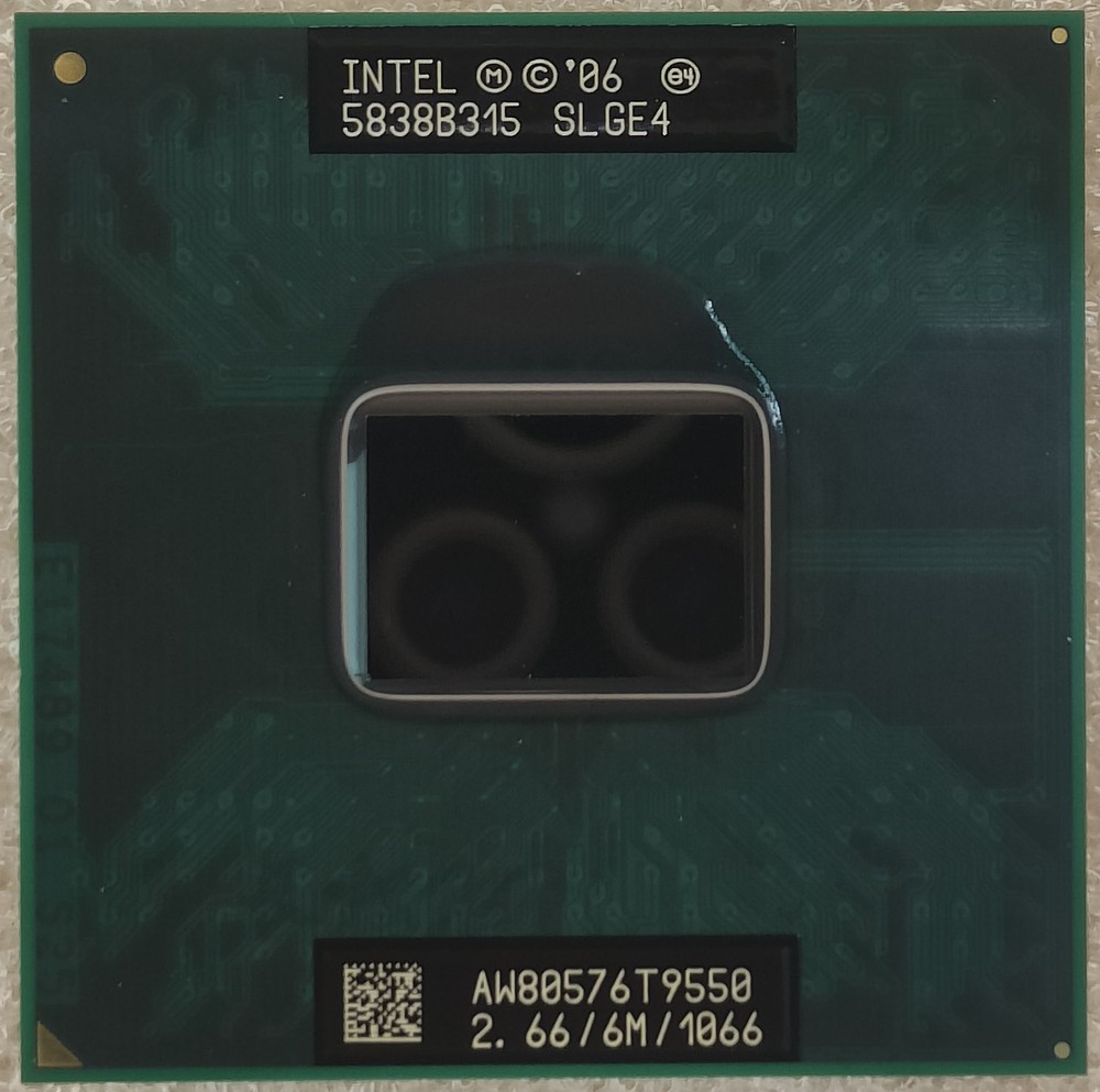 Intel Core 2 Duo T9550 2.66GHz 6MB Cache 1066MHz Dual-Core Processor SLGEE