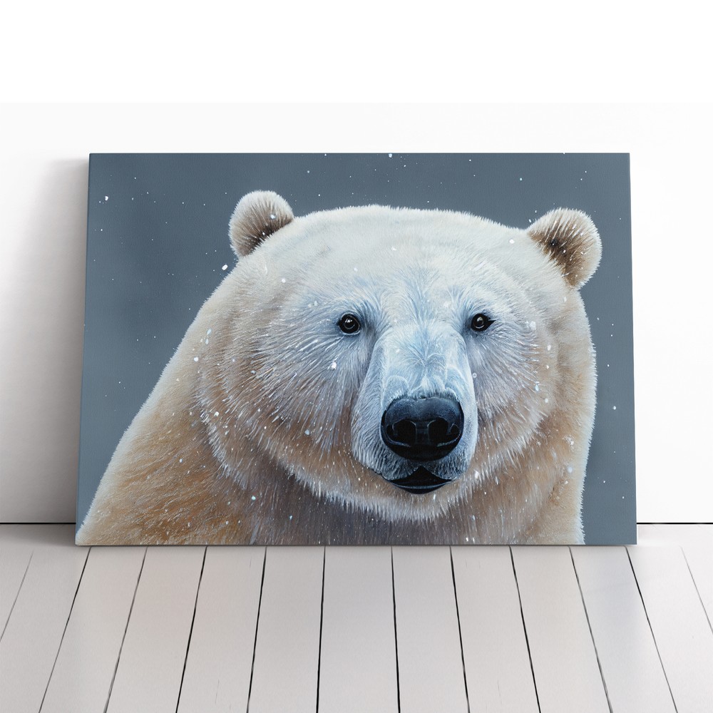 Spectacular Polar Bear Canvas Wall Art Print Framed Picture Decor Living Room
