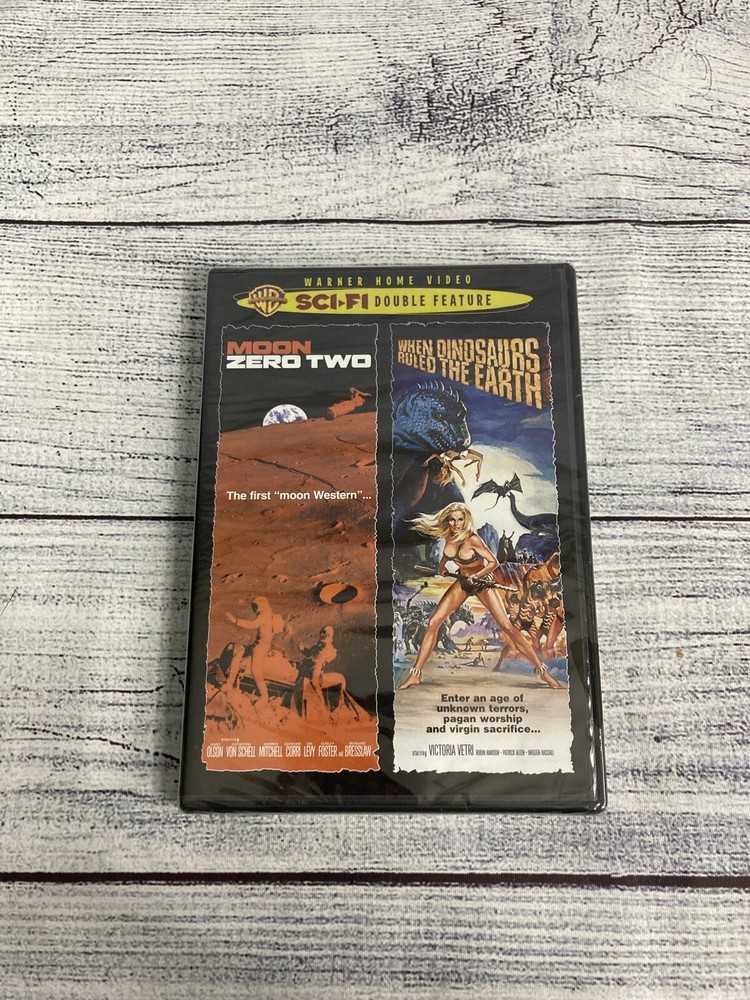 Moon Zero Two / When Dinosaurs Ruled The Earth (DVD, 2008) Double Feature OOP