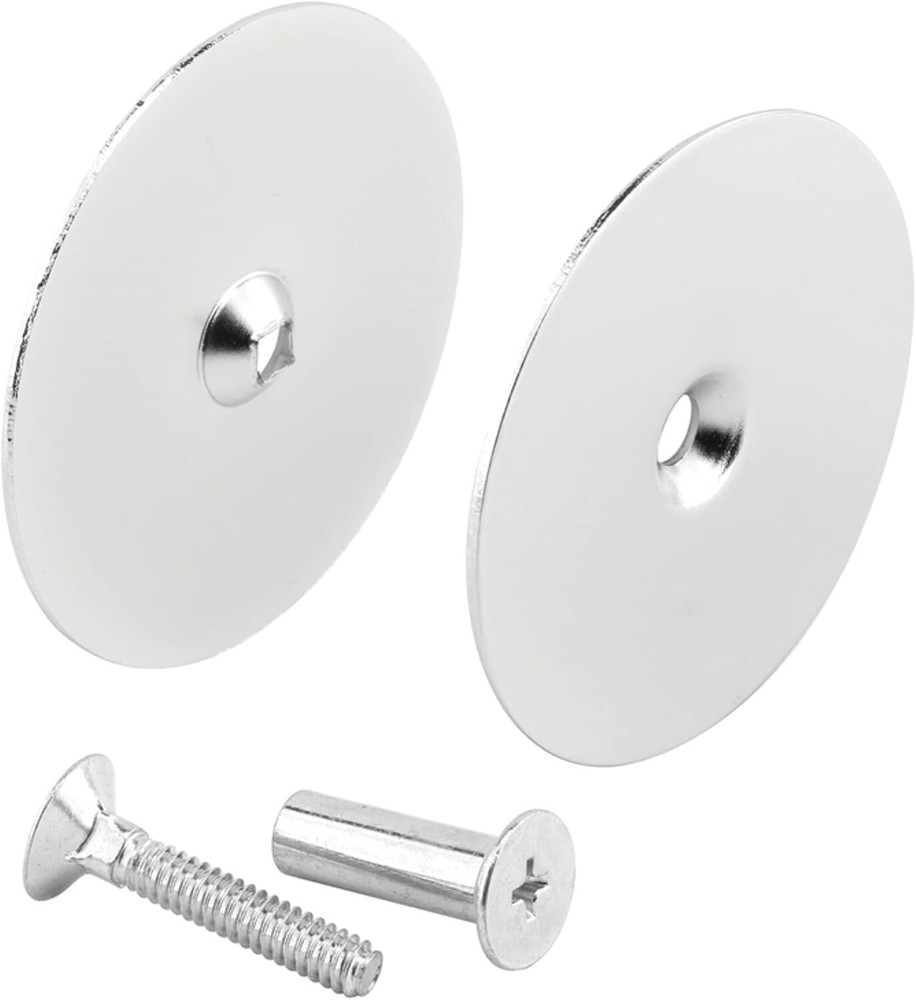 Steel Door Hole Cover Plate Chrome Single Pack U 9531