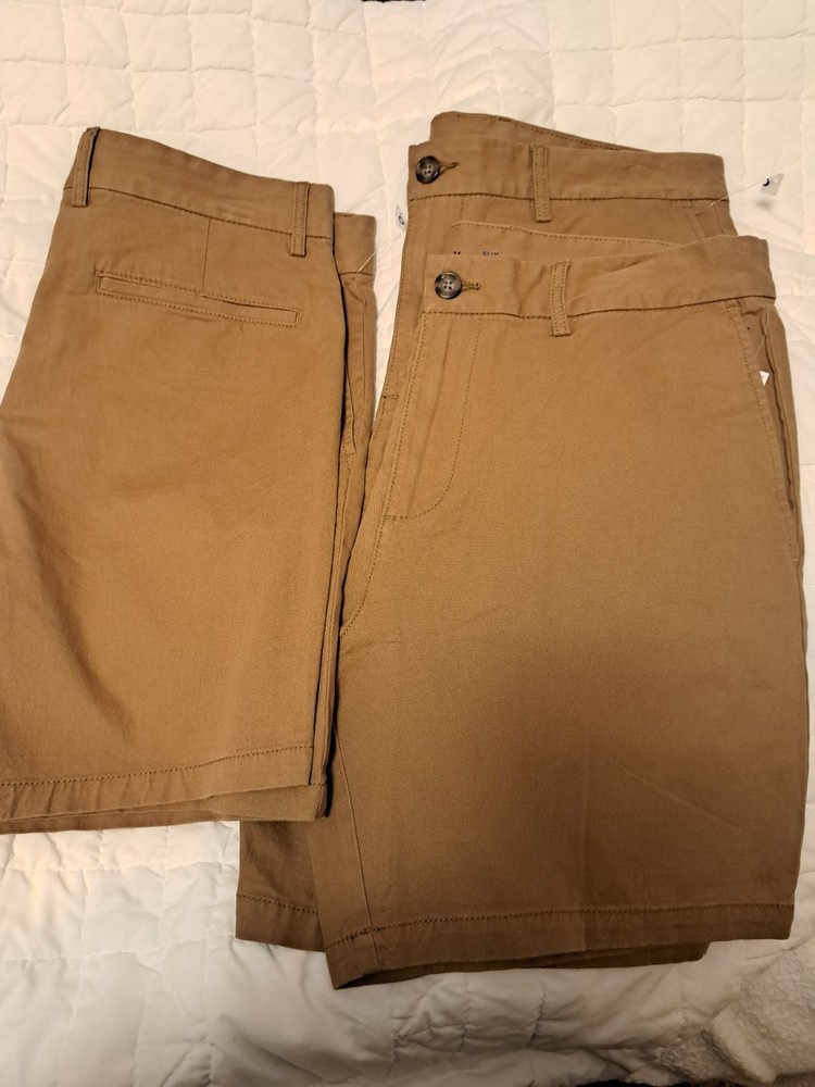 NWOT  Lot Of 3 Old Navy Men's Khaki Slim Built-In Flex Stretch Chino Shorts