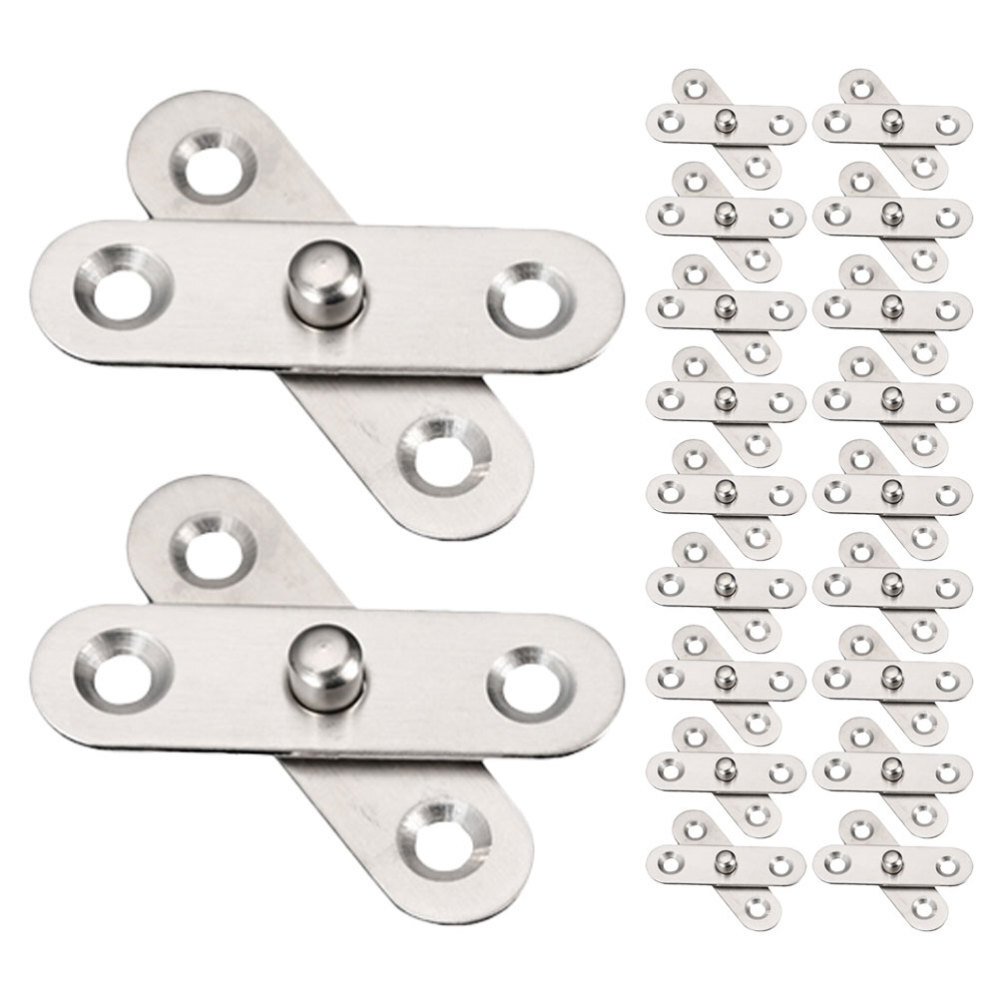 20pcs Rotating Hinges Door Pivot Hinge Concealing Up and Down Shaft Hinges 360