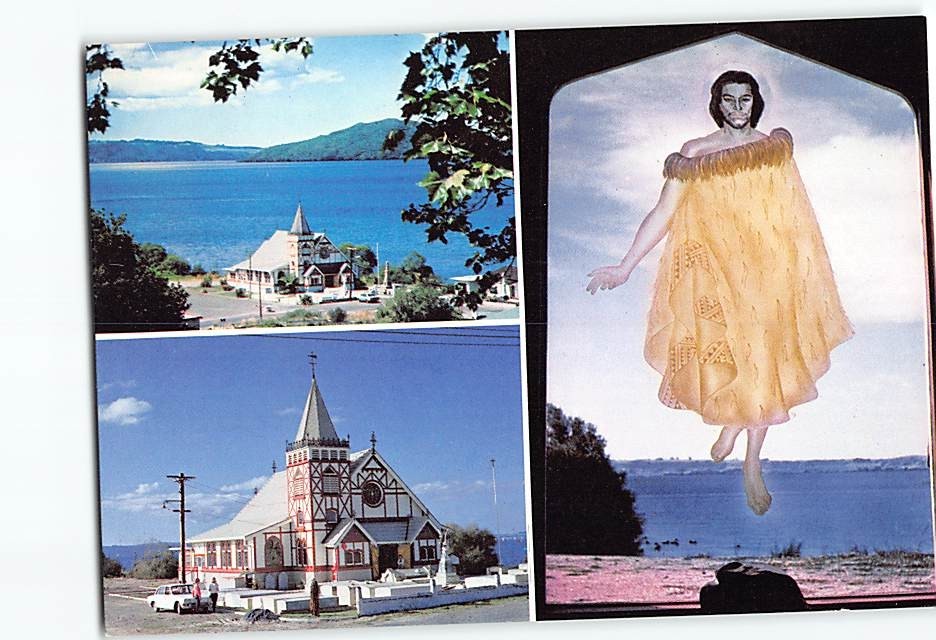 Postcard St. Faiths Church Ohinemutu Rotorua New Zealand