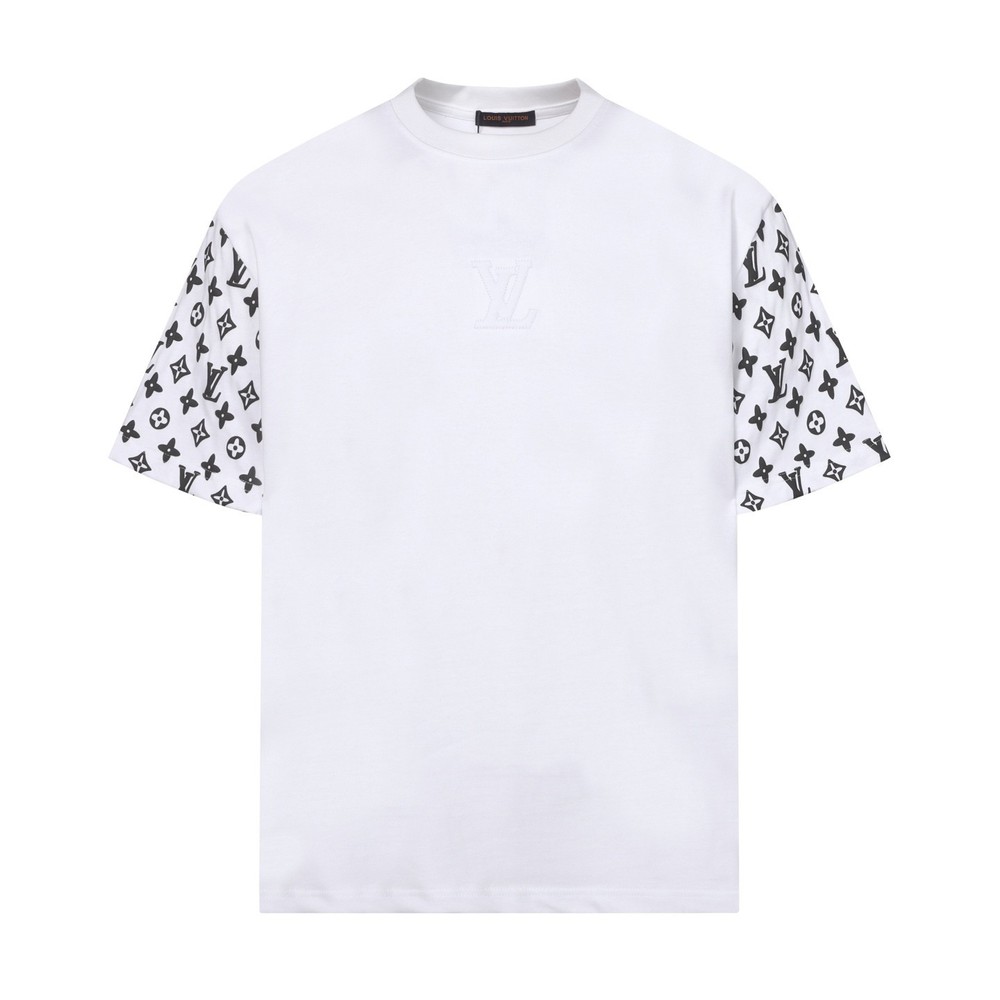 men casual round neck short sleeve men white T-shirt size M/L/XL