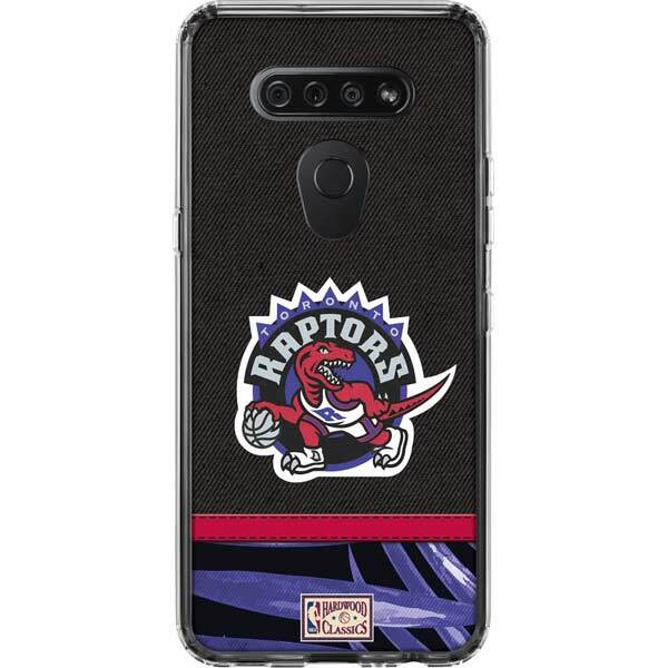 NBA Toronto Raptors LG K51/Q51 Clear Case - Toronto Raptors Retro Palms