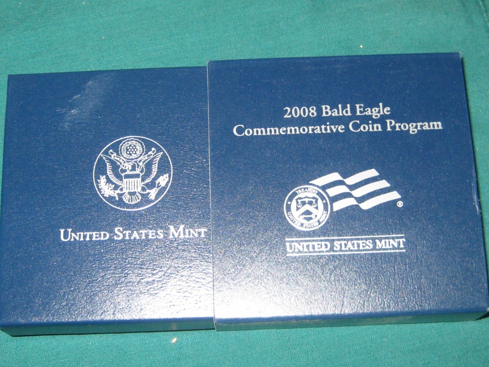 2008 U.S. Mint Bald Eagle Commemorative Proof Silver Dollar Coin