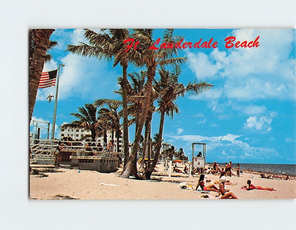 Postcard Fort Lauderdale Beach Fort Lauderdale Florida USA