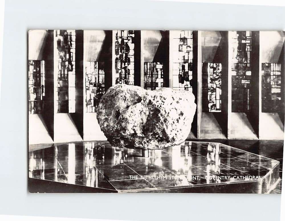 Postcard The Bethlehem Stone Font Coventry Cathedral England
