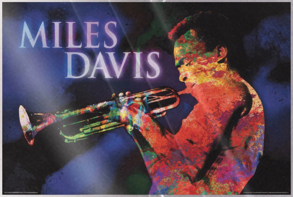 Miles Davis - Music Poster (Pop-Art - Kind Of Blue) (Size: 36 x 24
