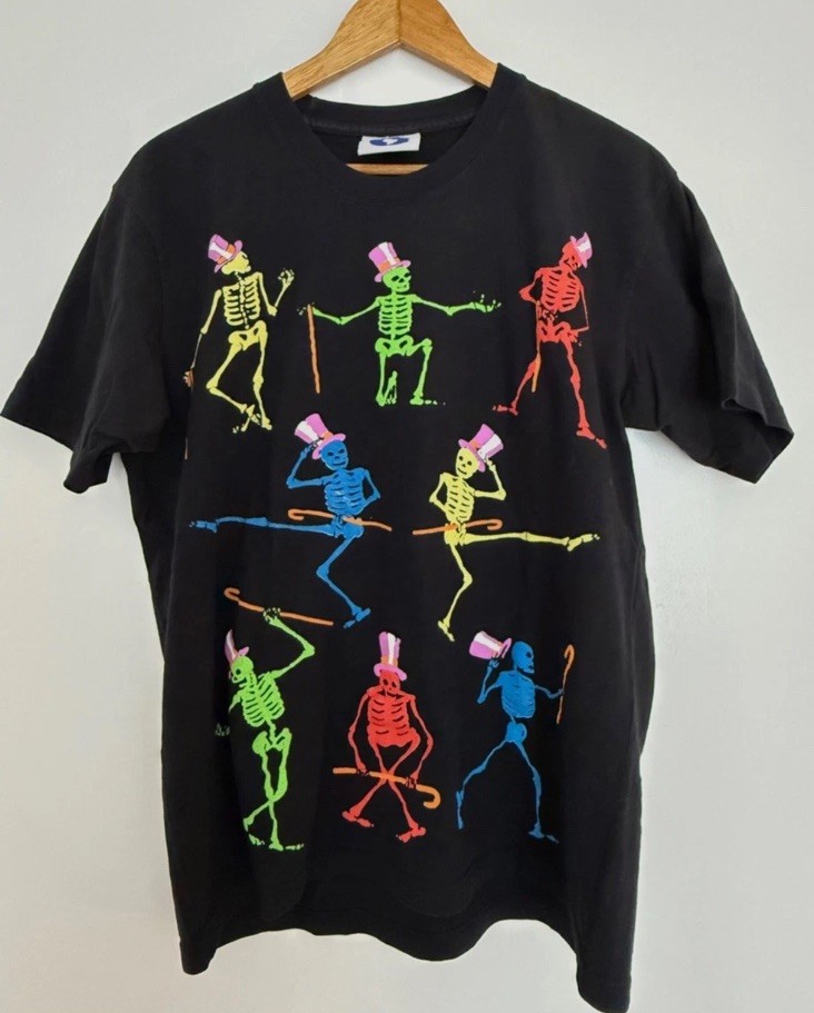 Dead and Company Shirt Medium Online Ceramics Grateful Tour Skeletons Garcia