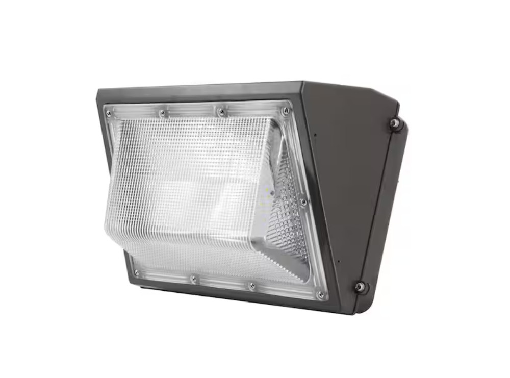 120-Watt Integrated LED Bronze Dusk to Dawn Wall Pack Light, 5000K