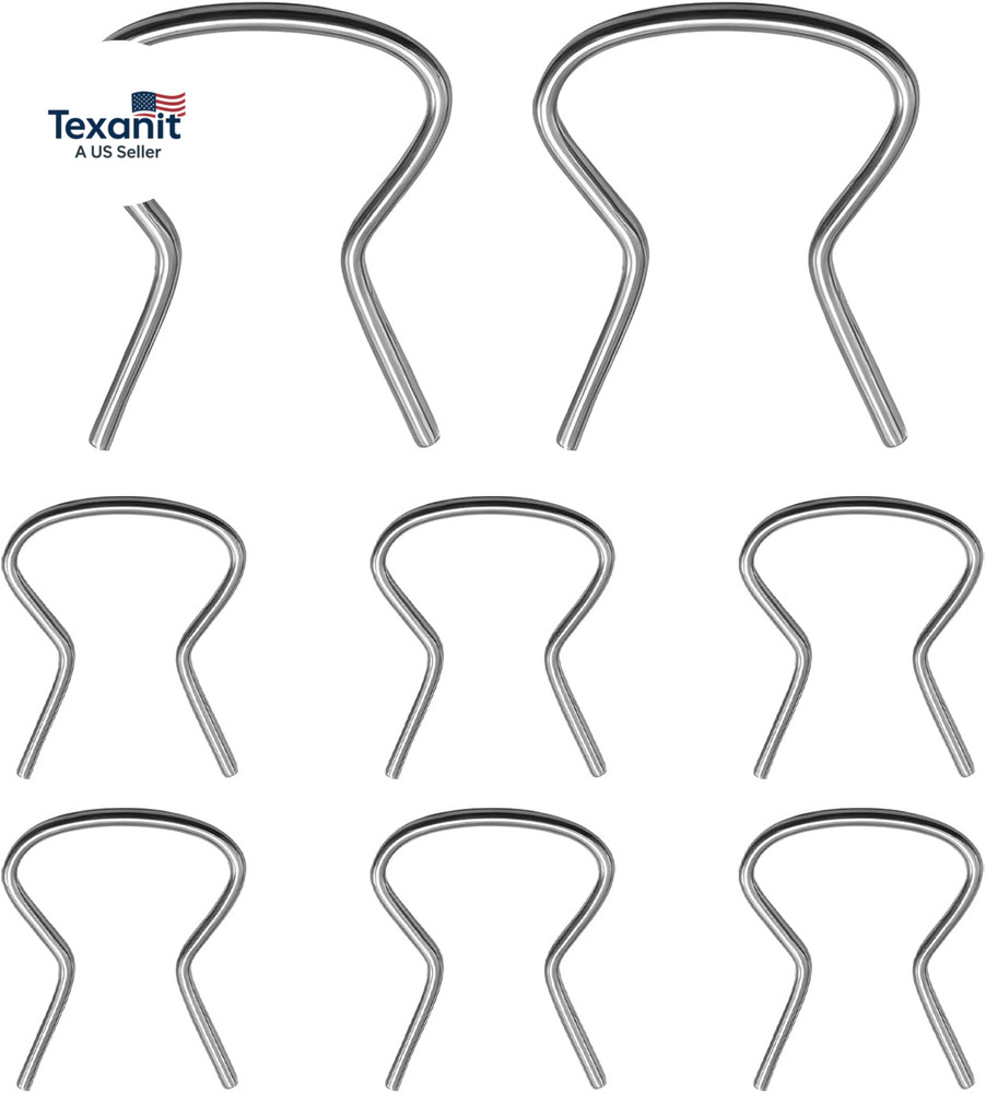 8PCS Car Window Handle Crank Retainer Clips, 76980 Automotive Window Metal Crank