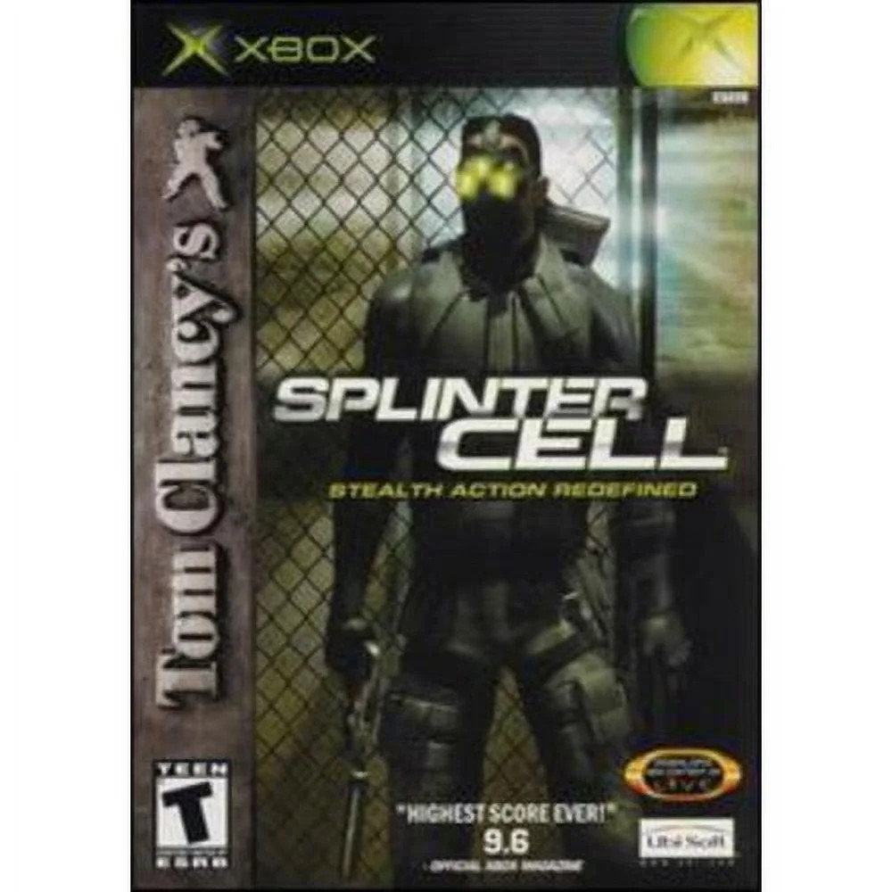 Tom Clancy's Splinter Cell (Microsoft Xbox, 2002) 100% Complete & Tested