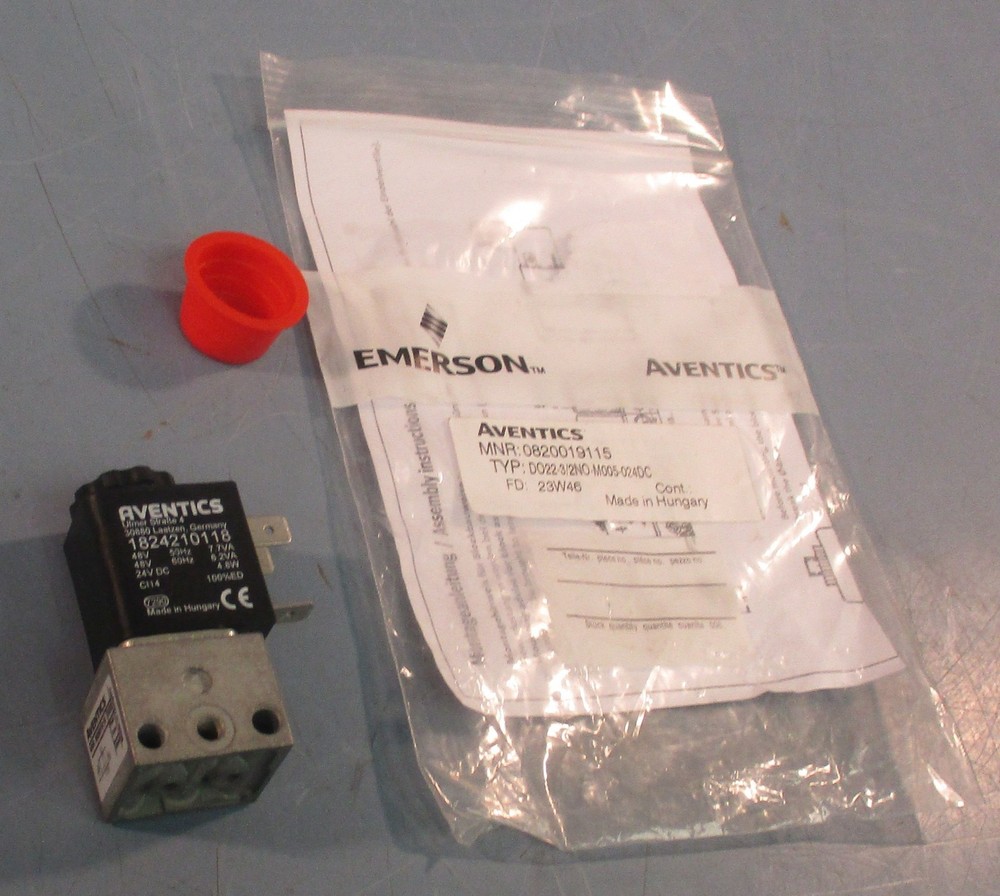 Emerson Aventics 0820019115 3/2-Directional Valve Series DO22 24VDC 10 bar Max