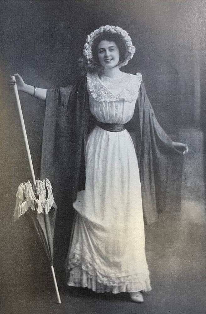 1910 Vintage Magazine Illustration Actress Julia Sanderson