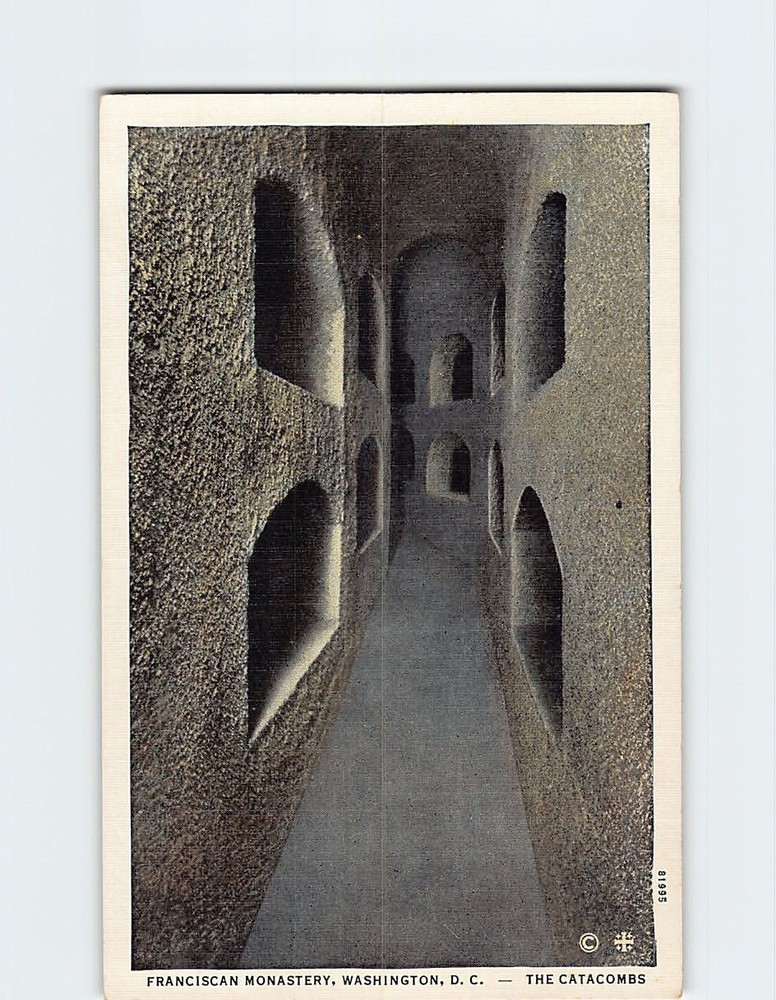 Postcard The Catacombs Franciscan Monastery Washington DC USA