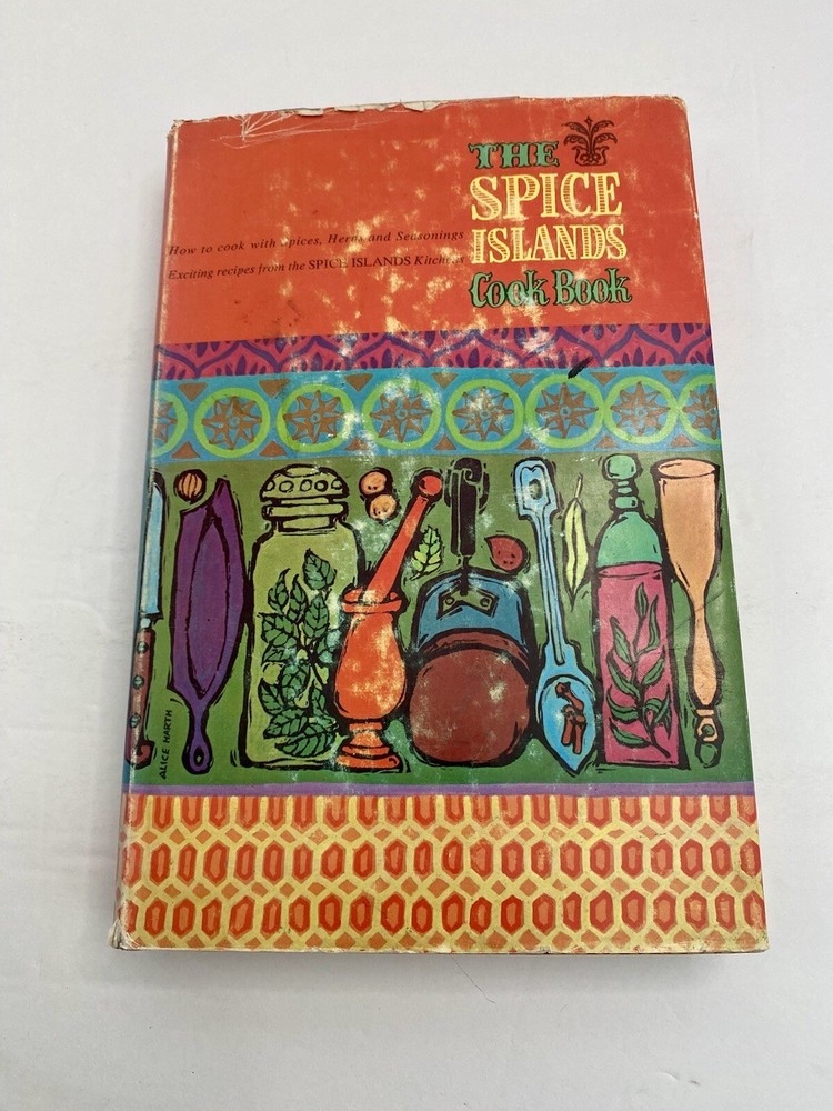 The Spice Islands Cook Book 1961 HC/DJ First Edition 1st Printing Vintage
