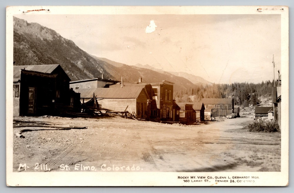 RPPC Ghost Town - St. Elmo Colorado - Rocky Mt View Company Denver