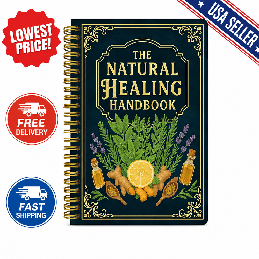The Natural Healing Handbook Spiral-Bound Guide for Herbal Remedies & Natural