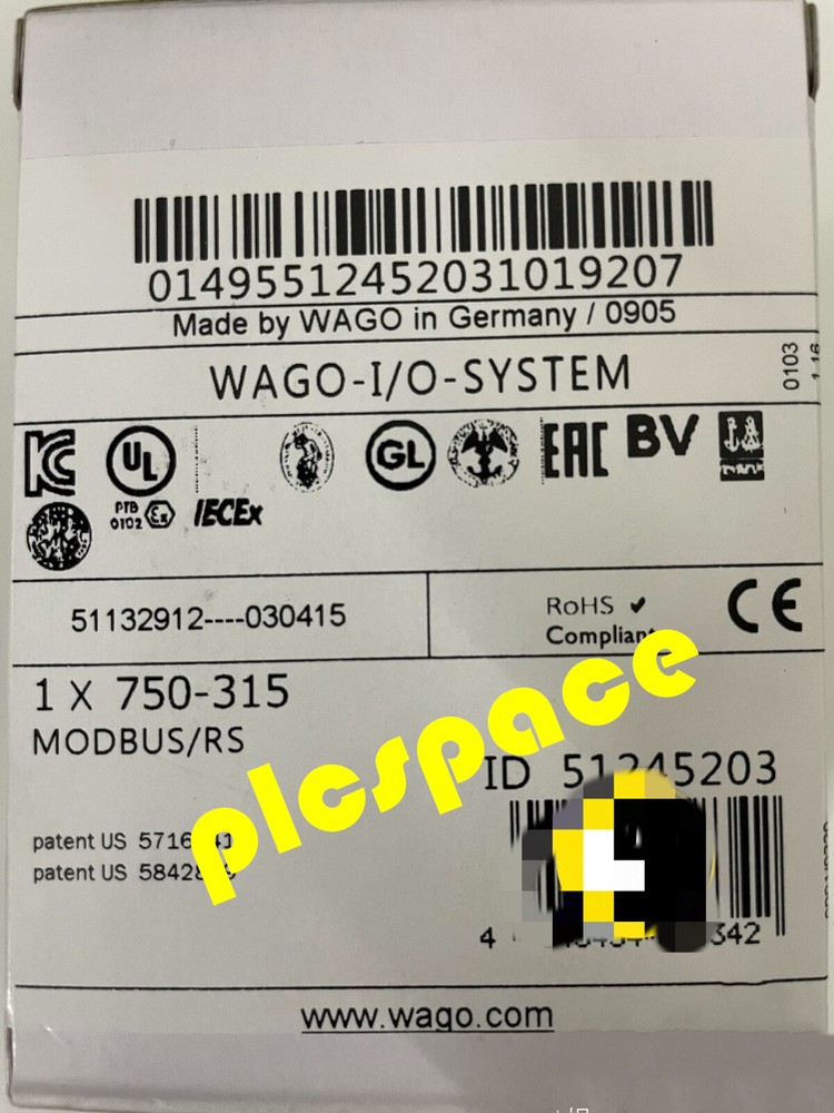 WAGO 750-315 Brand New module Express DHL or FedEx
