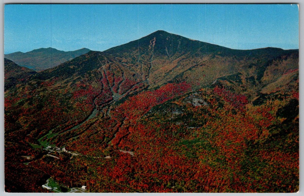 Vtg Postcard Whiteface Mountain Ski Trails Lake Placid, NY 1960s