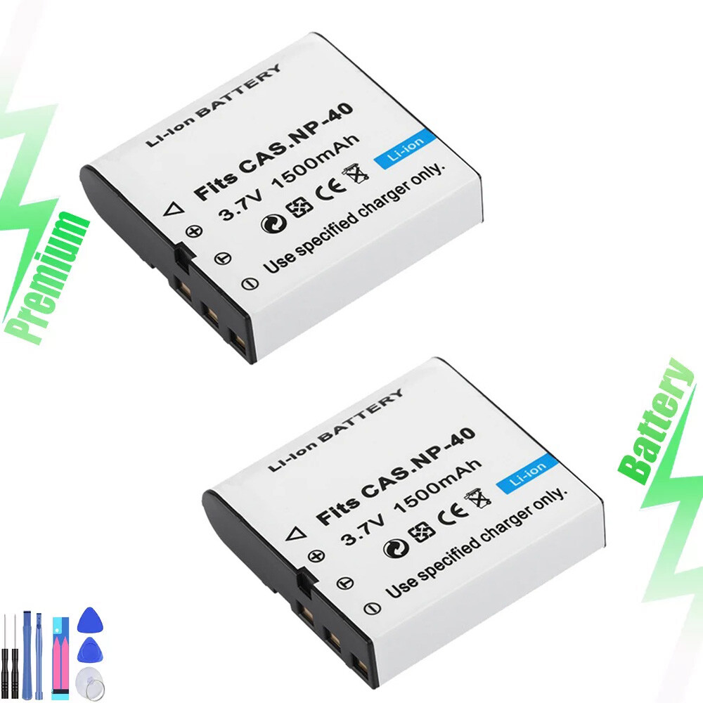 2x 1500mAh NP-40 Rechargeable VIDEO Camera Battery